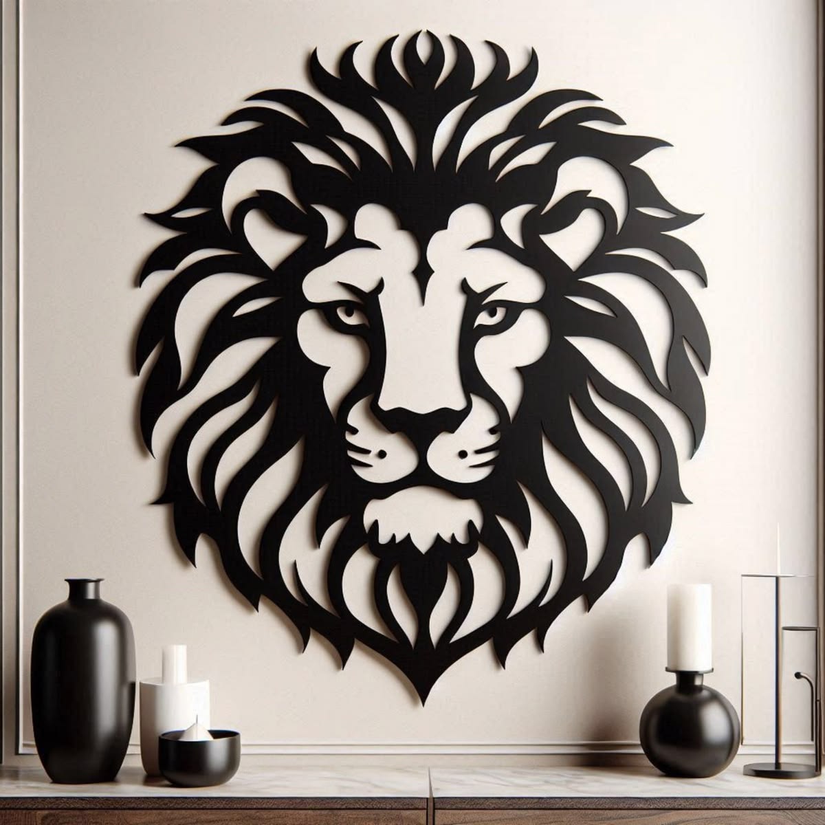 Tête de Lion Majestueuse