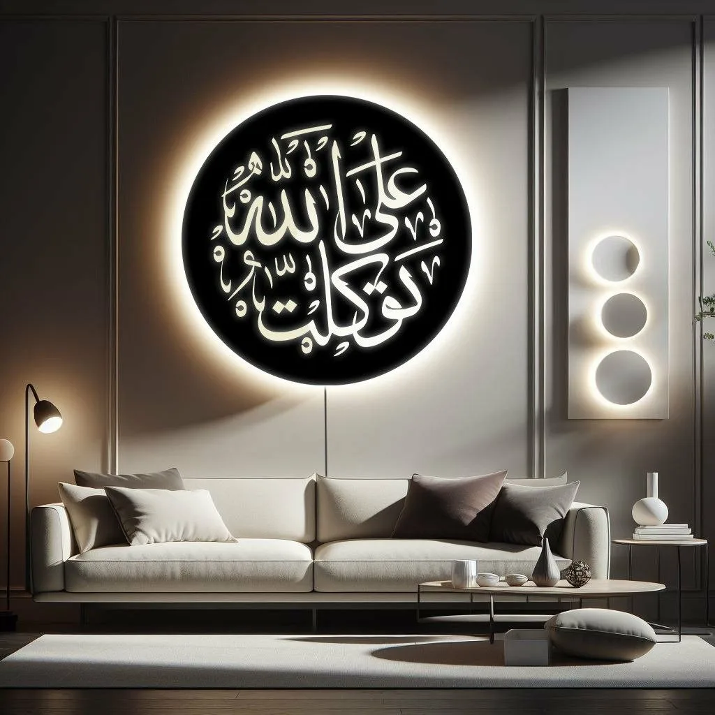 Calligraphie Islamique Murale Lumineuse