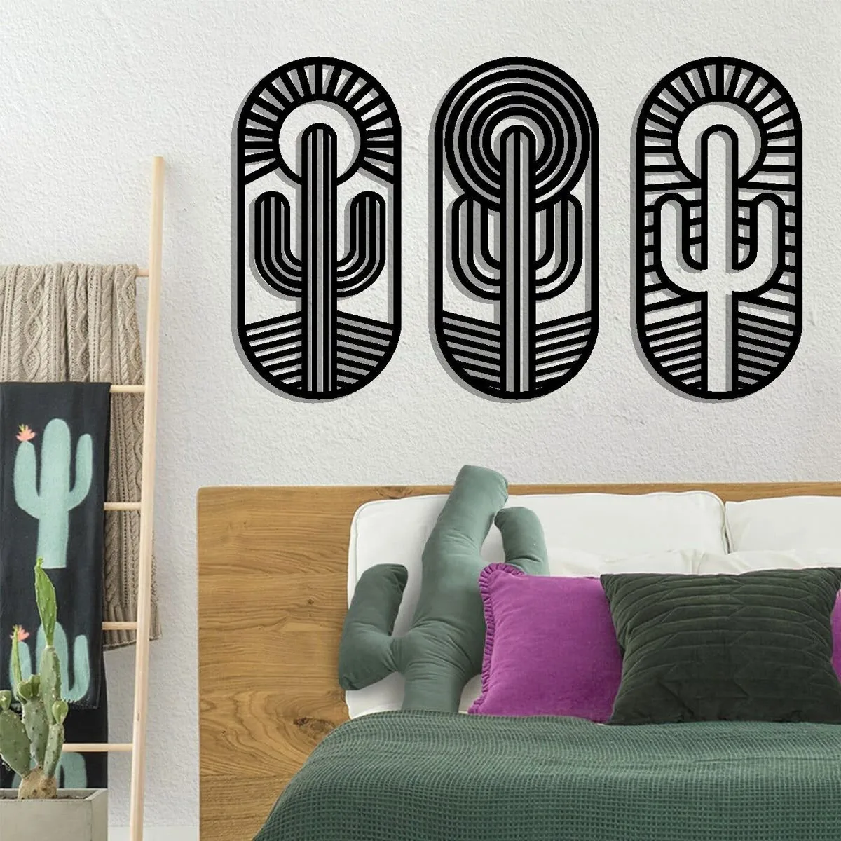 Panneaux Cactées Solaires Minimalistes
