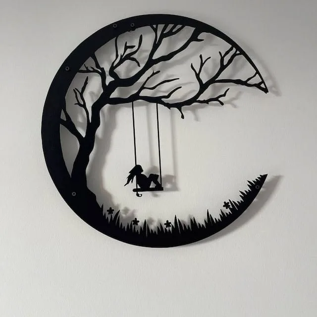 Balancoire Sous Arbre Lune