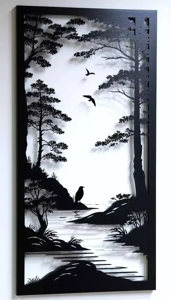 Forêt Mystérieuse et Rivière Tranquille