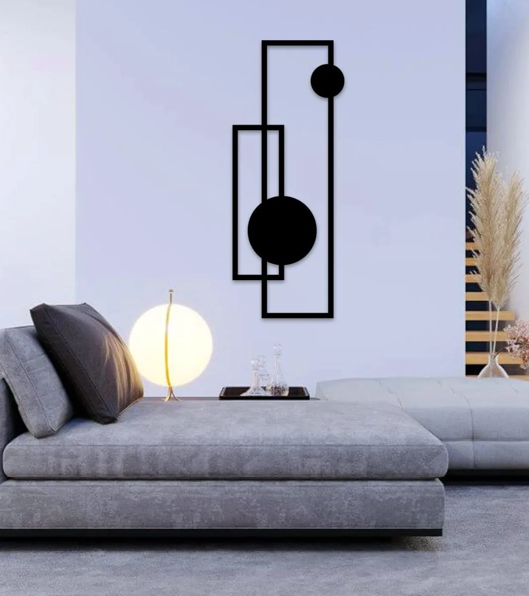 Art Mural Géométrique Abstrait Cercles