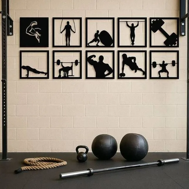 Silhouettes Sportives Fitness Gym