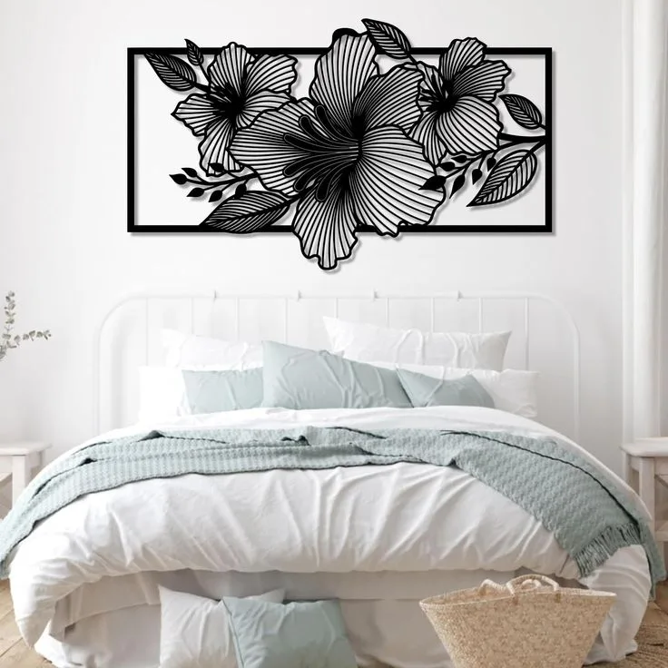 Tableau Mural Fleurs Hibiscus