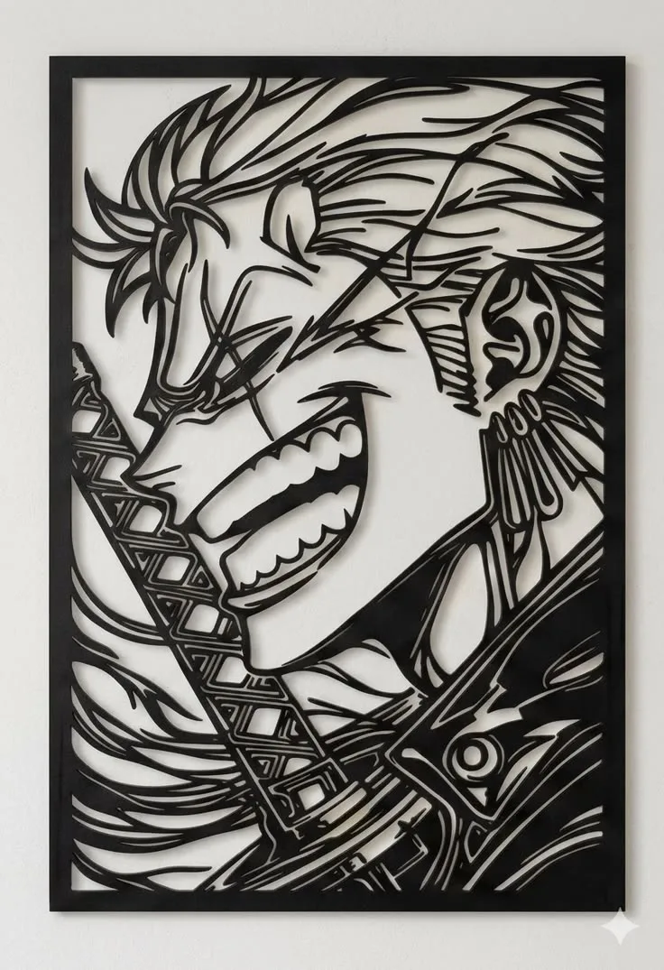 Tableau Anime Zoro Souriant
