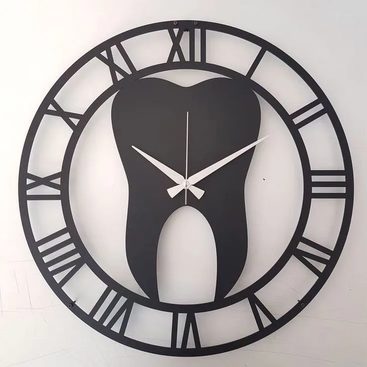Horloge Murale Dent Cabinet Dentaire