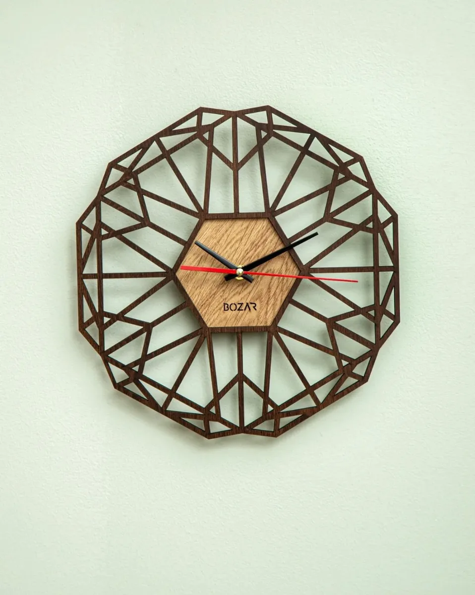 Horloge Murale Géométrique Moderne
