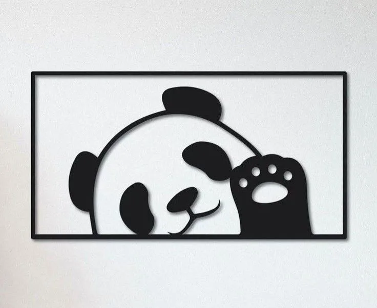 Panda Curieux Amusant