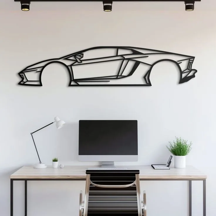 Voiture de sport abstraite