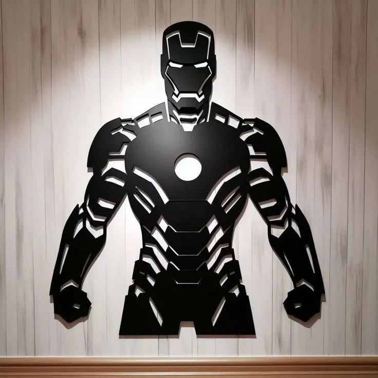 Silhouette Iron Man Lumineuse