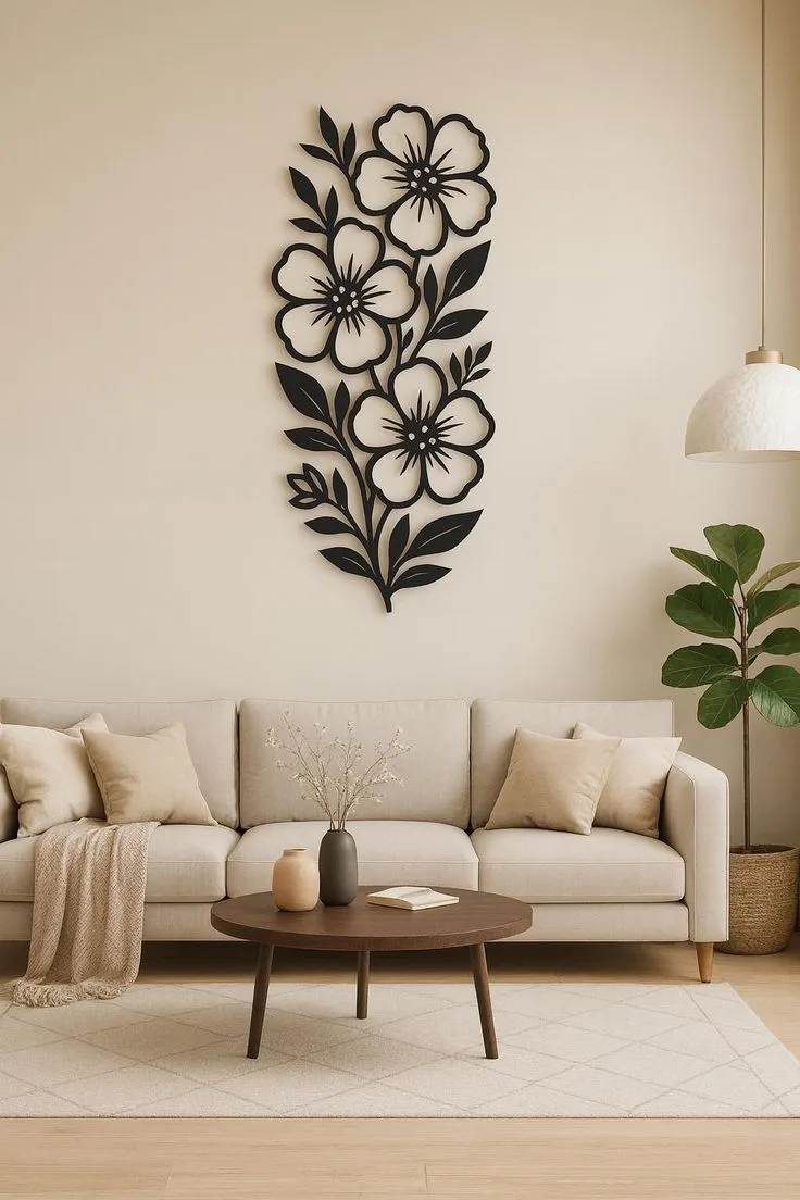 Décoration Murale Trio Fleurie