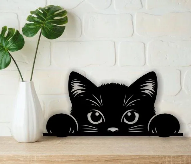 Tête de chat joueur