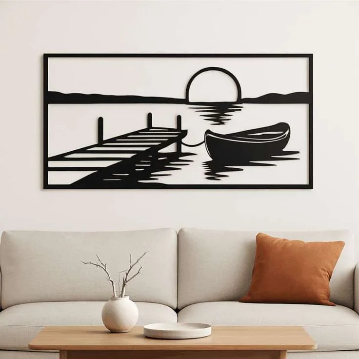 Coucher de soleil sur l'eau