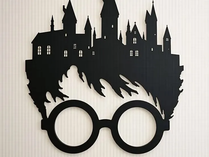 Silhouette Poudlard Lunettes Potter