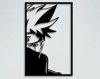 Kakashi Hatake Anime Mur Art