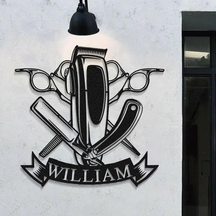 Enseigne Barbière William