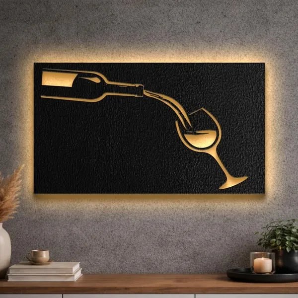 Bouteille et Verre à Vin