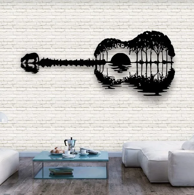 Guitare Paysage Nature Abstrait