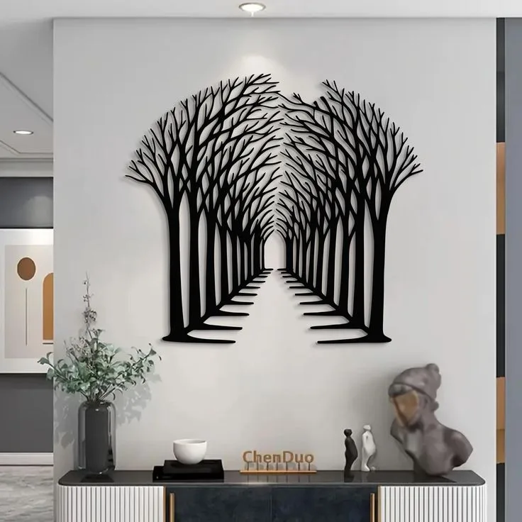 Allée d'arbres Abstraite