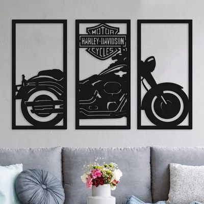Tableau Harley-Davidson Moto Élégant