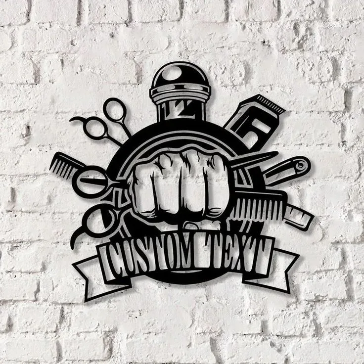 Logo Barbier Personnalisable