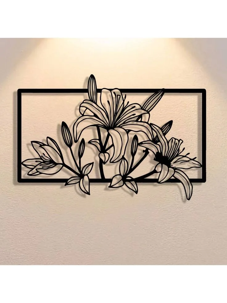 Cadre Mural Fleurs de Lys