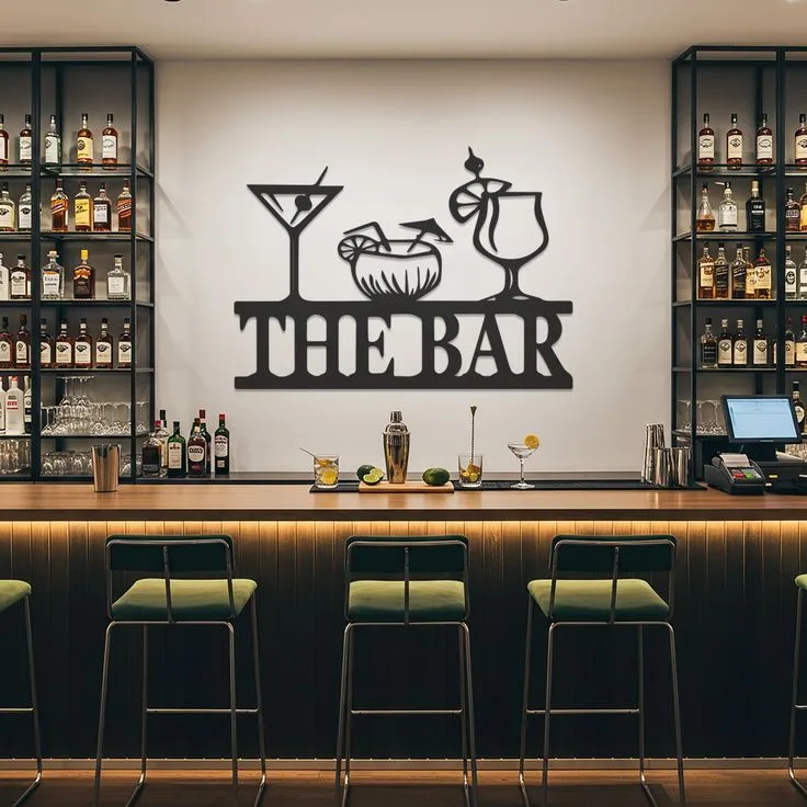 Panneau Le Bar Cocktails