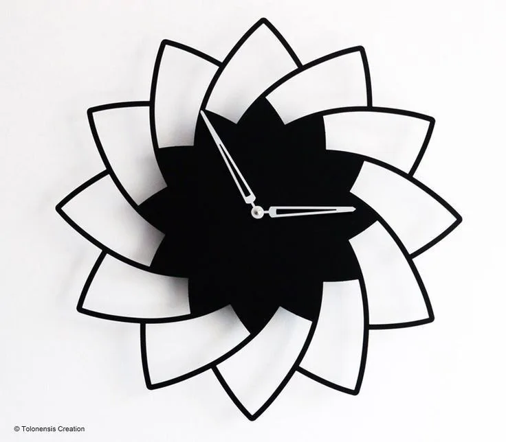 Horloge Murale Turbine Géométrique