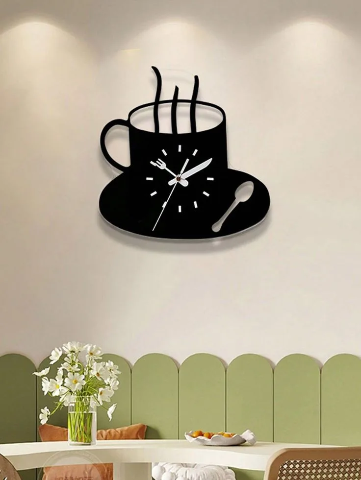 Horloge Tasse Café Chic
