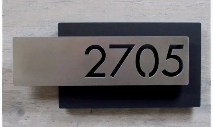 Numéro de Maison Moderne