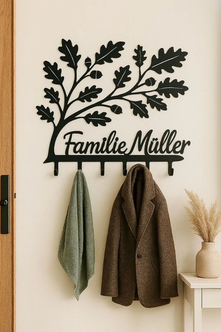 Porte-manteau Chêne Personnalisé