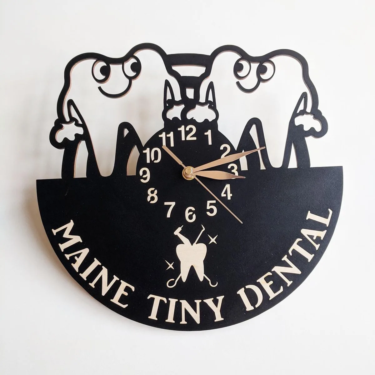 Horloge dentaire personnalisée Dents Souriantes