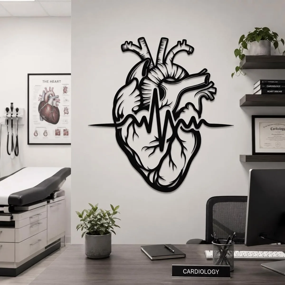 Cœur Anatomique Battement Électrocardiogramme
