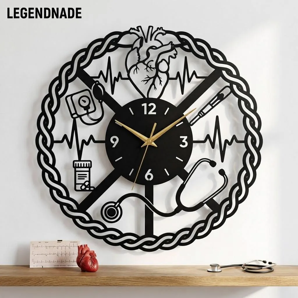 Horloge Murale Coeur Médecine