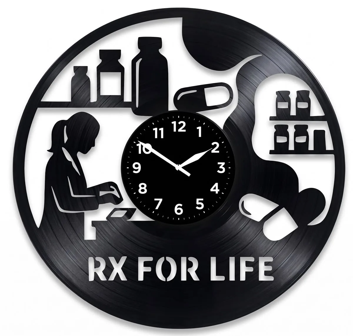 Horloge pharmacien RX For Life