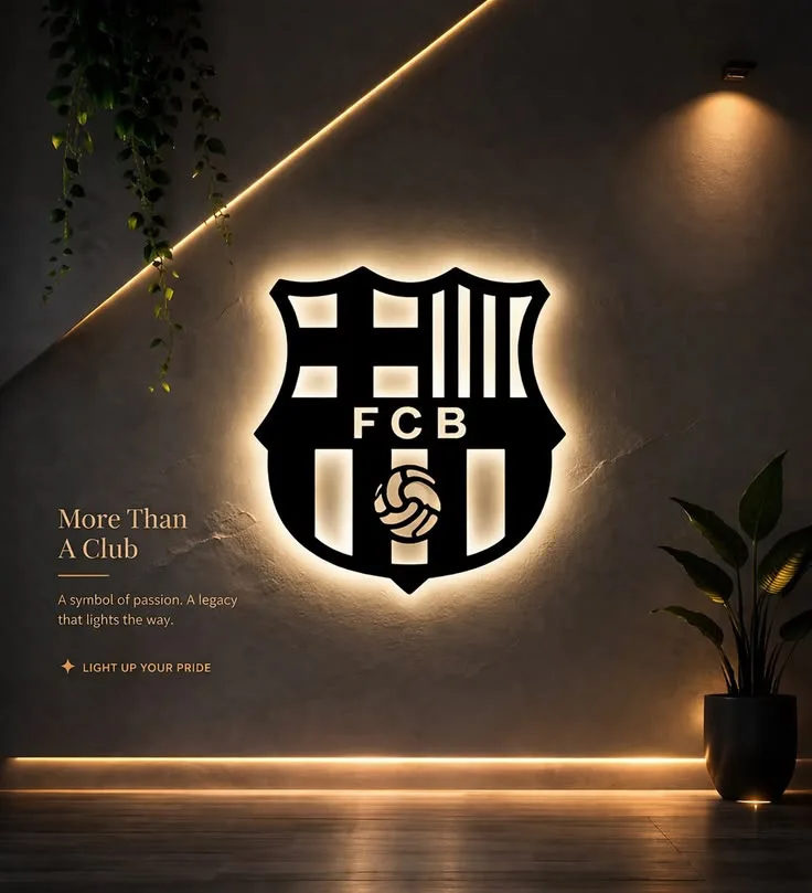 De la Découpe CNC au Mur : Fabrication d'un Écusson FC Barcelone en Alucobond — photo 1