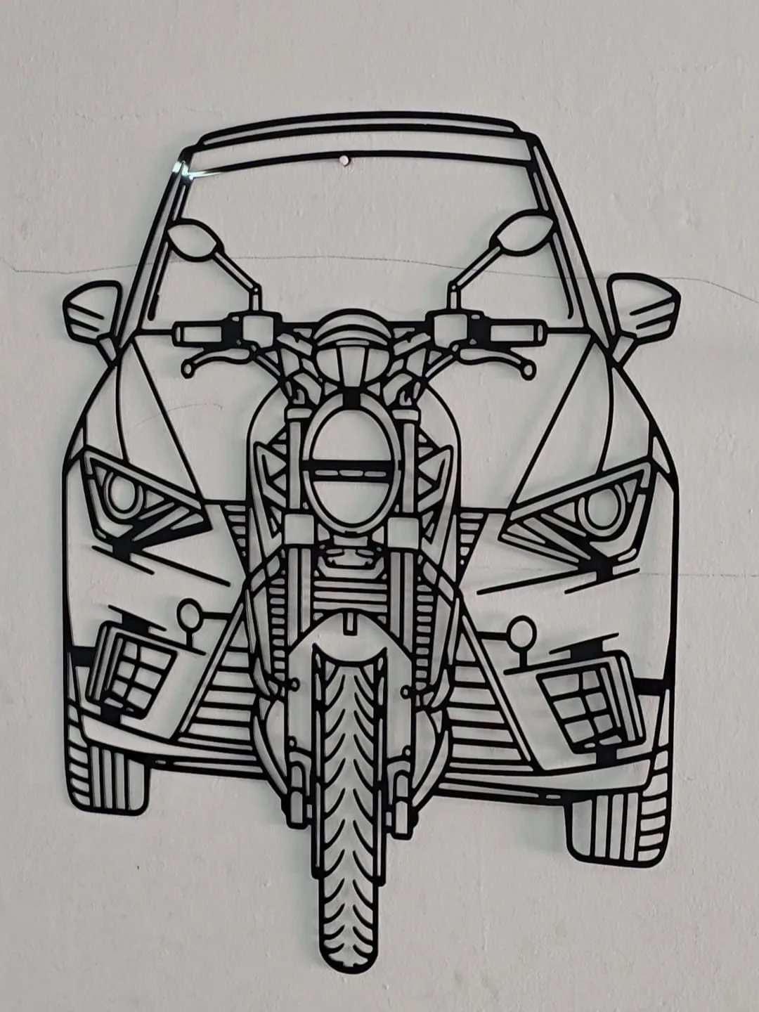 Silhouette tricycle moto — vue principale